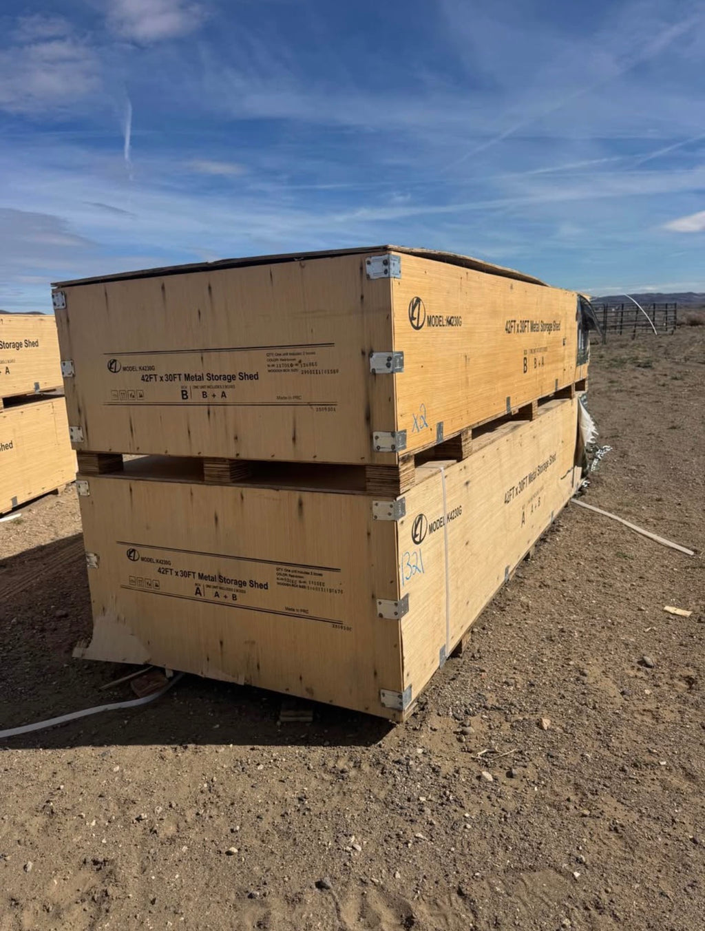 KJ 42x30 Metal Storage Shed Kit